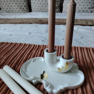 Candle Shaheema Long Rod Striped (Pair)